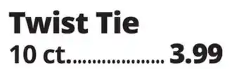 Ocean State Job Lot Twist Tie offer
