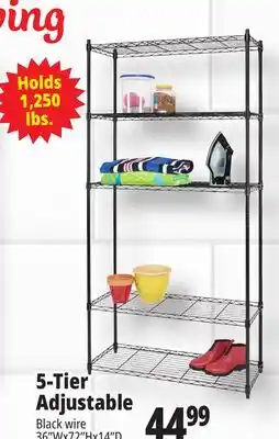 Ocean State Job Lot 5-Tier Household Wire Shelving offer