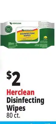 Ocean State Job Lot Herclean Disinfecting Wipes offer