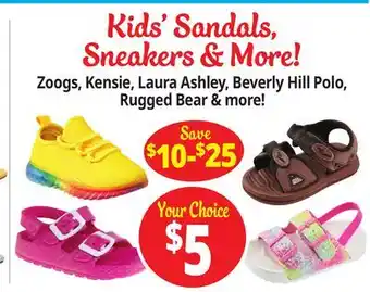 Ocean State Job Lot Kids' Sandals, Sneakers & More! offer
