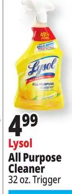 Ocean State Job Lot Lysol All Purpose Lemon Breeze Cleaner 32 oz offer