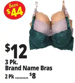 Ocean State Job Lot 3 Pk. Brand Name Bras offer