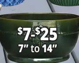 Ocean State Job Lot 7 to 14 Outdoor Glazes Ceramic Planters offer