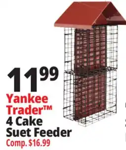 Ocean State Job Lot Yankee Trader 4 Cake Suet Feeder offer