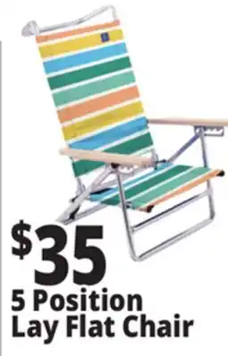 Ocean State Job Lot 5-Position Copa Lay Flat Aluminum Beach Chair offer