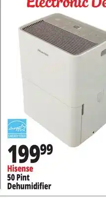 Ocean State Job Lot Hisense Energy Star 50 Pint 2-Speed Dehumidifier White offer