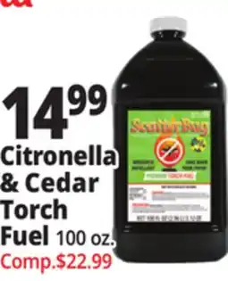 Ocean State Job Lot Scatter Bug Citronella & Cedar Torch Fuel 100 oz offer