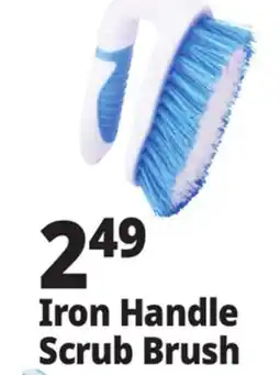 Ocean State Job Lot Gleam Iron Handle Scrub Brush offer
