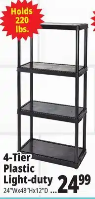Ocean State Job Lot Maxit 5-Tier Heavy-Duty Plastic Shelving Unit offer
