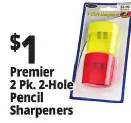 Ocean State Job Lot Premiere 2 Hole Pencil Sharpener 2-Count offer