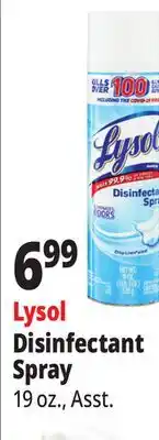 Ocean State Job Lot Lysol Disinfectant Spray offer