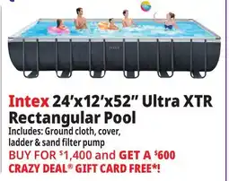 Ocean State Job Lot Intex 24' x 52 Ultra XTR Frame Pool Set with Sand Filter Pump offer