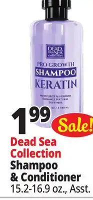 Ocean State Job Lot Dead Sea Collection Shampoo & Conditioner offer