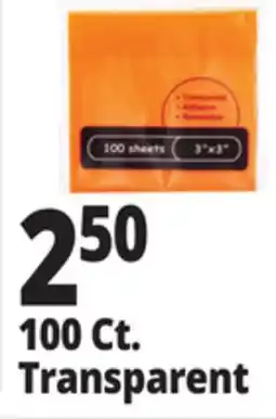 Ocean State Job Lot Transparent Sticky Notes 100 ct offer