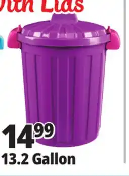 Ocean State Job Lot HemiCasa Large Oscar Bin with Lid and Handles 50 L offer