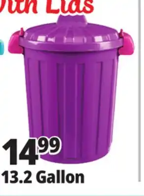 Ocean State Job Lot HemiCasa Large Oscar Bin with Lid and Handles 50 L offer