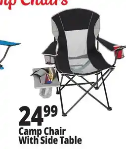 Ocean State Job Lot Oversized Folding Camp Chair with Side Table offer