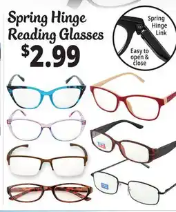 Ocean State Job Lot Spring Hinge Reading Glasses offer