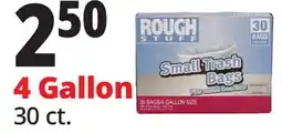 Ocean State Job Lot Rough Stuff 4 Gal Small Trash Bags 30 Count offer