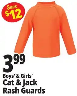 Ocean State Job Lot Boys' & Girls' Cat & Jack Rash Guards offer