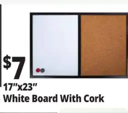 Ocean State Job Lot 17x23 White Board With Cork offer