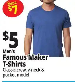 Ocean State Job Lot Men's Famous Maker T-Shirts offer
