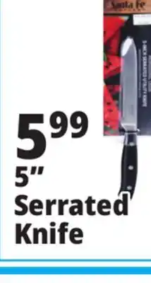 Ocean State Job Lot Santa Fe Professional Grade 5-Inch Serrated Utility Knife offer