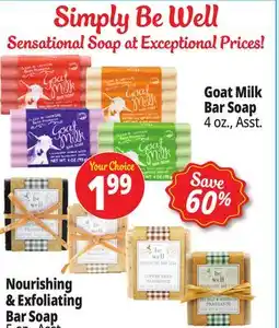 Ocean State Job Lot Goat Milk Bar Soap offer