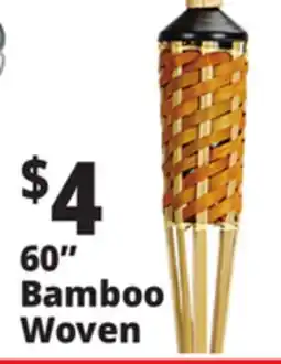 Ocean State Job Lot 60 Woven Bamboo Torch with Cap offer