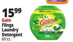 Ocean State Job Lot Gain Flings Oxi Boost and Febreze Original Scent Laundry Detergent Pacs 60 Count offer