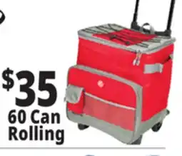 Ocean State Job Lot North Peak Hard Lined Rolling Cooler 60-can offer