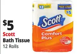 Ocean State Job Lot Scott Comfort Plush Bathroom Tissue 12 Count offer
