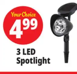 Ocean State Job Lot Outdoor Living Accents Solar LED Spotlight 12.5 offer
