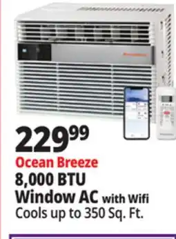 Ocean State Job Lot Ocean Breeze 8,000 BTU Window AC with Wifi offer