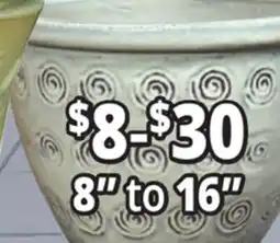 Ocean State Job Lot 8 to to 16 Outdoor glazed ceramic planters offer