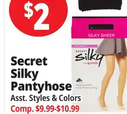 Ocean State Job Lot Secret Silky Pantyhose offer