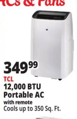 Ocean State Job Lot TCL 12,00 BTU Portable AC with remote offer