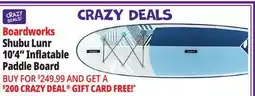 Ocean State Job Lot Boardworks Shubu Lunr 10'4 Inflatable Paddle Board offer
