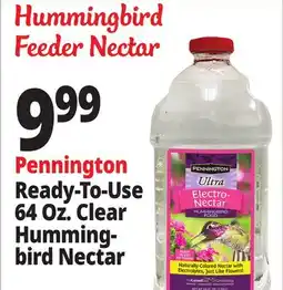 Ocean State Job Lot Pennington Ultra Electro-Nectar Hummingbird Food 64 oz offer