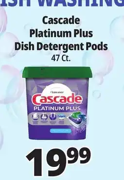 Ocean State Job Lot Cascade Platinum Plus Dish Detergent Pods offer