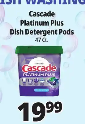 Ocean State Job Lot Cascade Platinum Plus Dish Detergent Pods offer