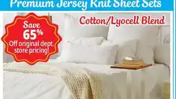Ocean State Job Lot Premium Jersey Knit Sheet Sets offer