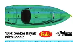 Ocean State Job Lot Pelican Seeker 100X Kayak w/ Paddle offer