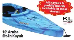 Ocean State Job Lot KL Outdoor Aruba 10' Sit-In Kayak Ocean Berry offer
