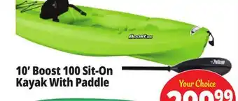 Ocean State Job Lot Pelican Boost 100 Kayak-Lime w/Paddle offer