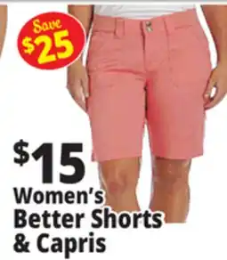 Ocean State Job Lot Women's Better Shorts & Capris offer
