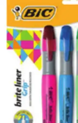 Ocean State Job Lot BIC Brite Liner Grip Highlighters 4-Piece offer