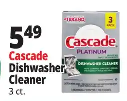 Ocean State Job Lot Cascade Platinum Dishwasher Cleaner 3 Pack offer
