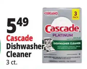 Ocean State Job Lot Cascade Platinum Dishwasher Cleaner 3 Pack offer