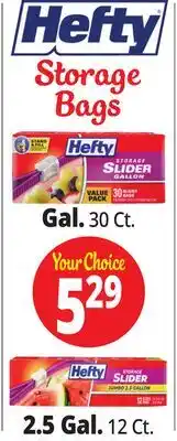 Ocean State Job Lot Hefty Storage Bags offer